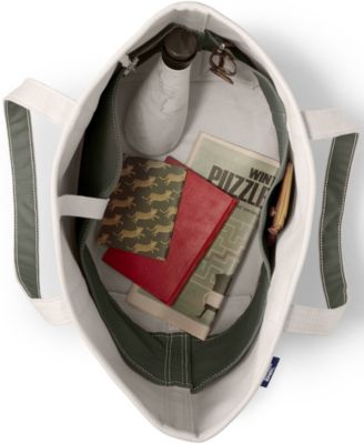 Large 5 Pocket Open Top Canvas Tote Bag