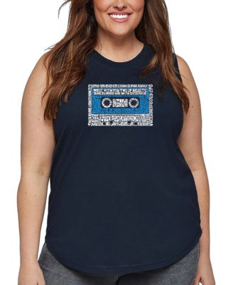 Plus Size 80's One Hit Wonders Word Art Tank Top