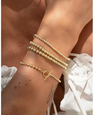 3mm Toggle Bead Bracelet