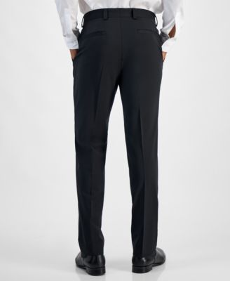 Men's Modern-Fit Solid Wool-Blend Suit Separate Pants