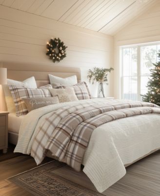 Spencer Plaid Flannel 3-Pc. Duvet Cover Set, King