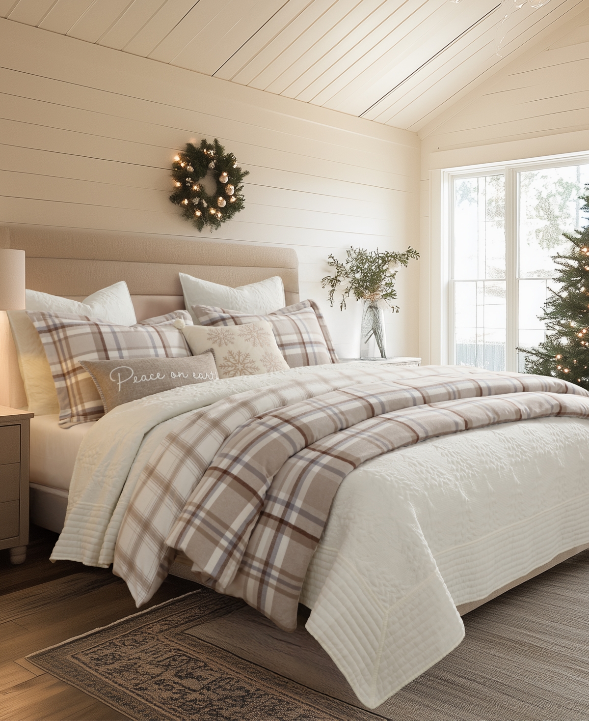Levtex Spencer Plaid Flannel 3-pc. Duvet Cover Set, King In Multi