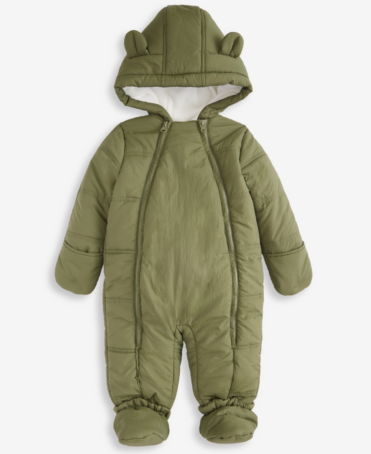 First Impressions Baby Boys Hooded Solid Footed Snowsuit, Macy's Exclusive