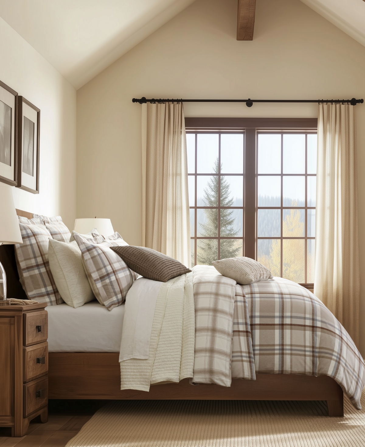 Levtex Spencer Plaid Flannel 3-pc. Duvet Cover Set, King In Multi