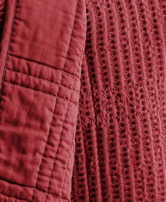 Cloud Waffle Textured 3-Pc. Quilt Set, Full/Queen