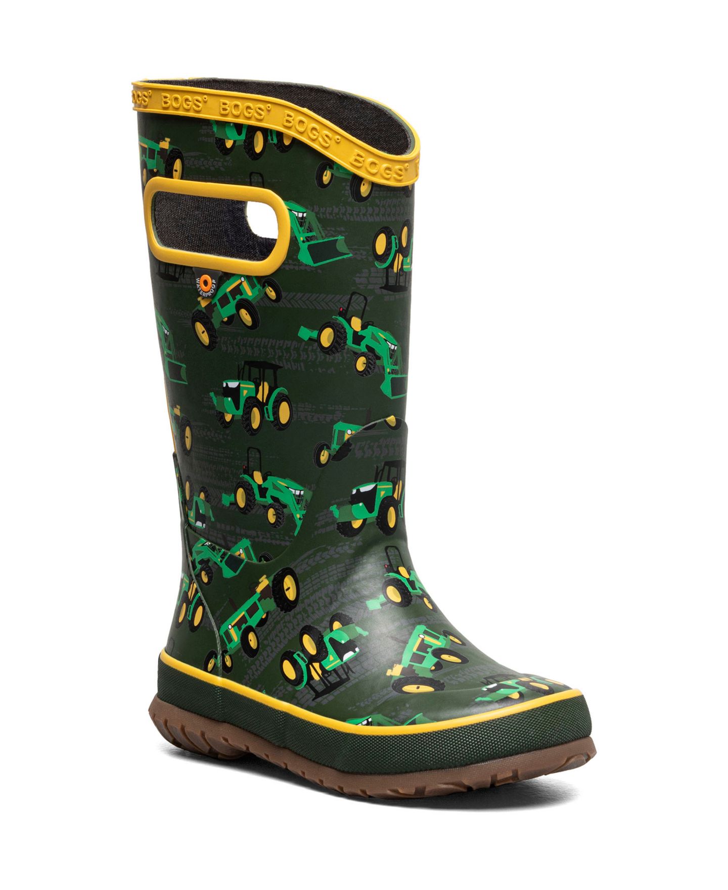 Ботинки BOGS Rainboot Tractor Boots для мальчиков, цвет: Зелёный разноцветный — фото 1