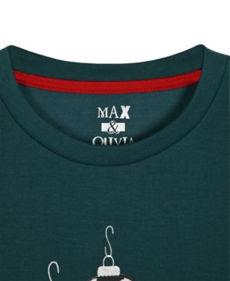 Boys' 6-18 Sports Top and Plaid Jogger Pants, 2-Piece Set