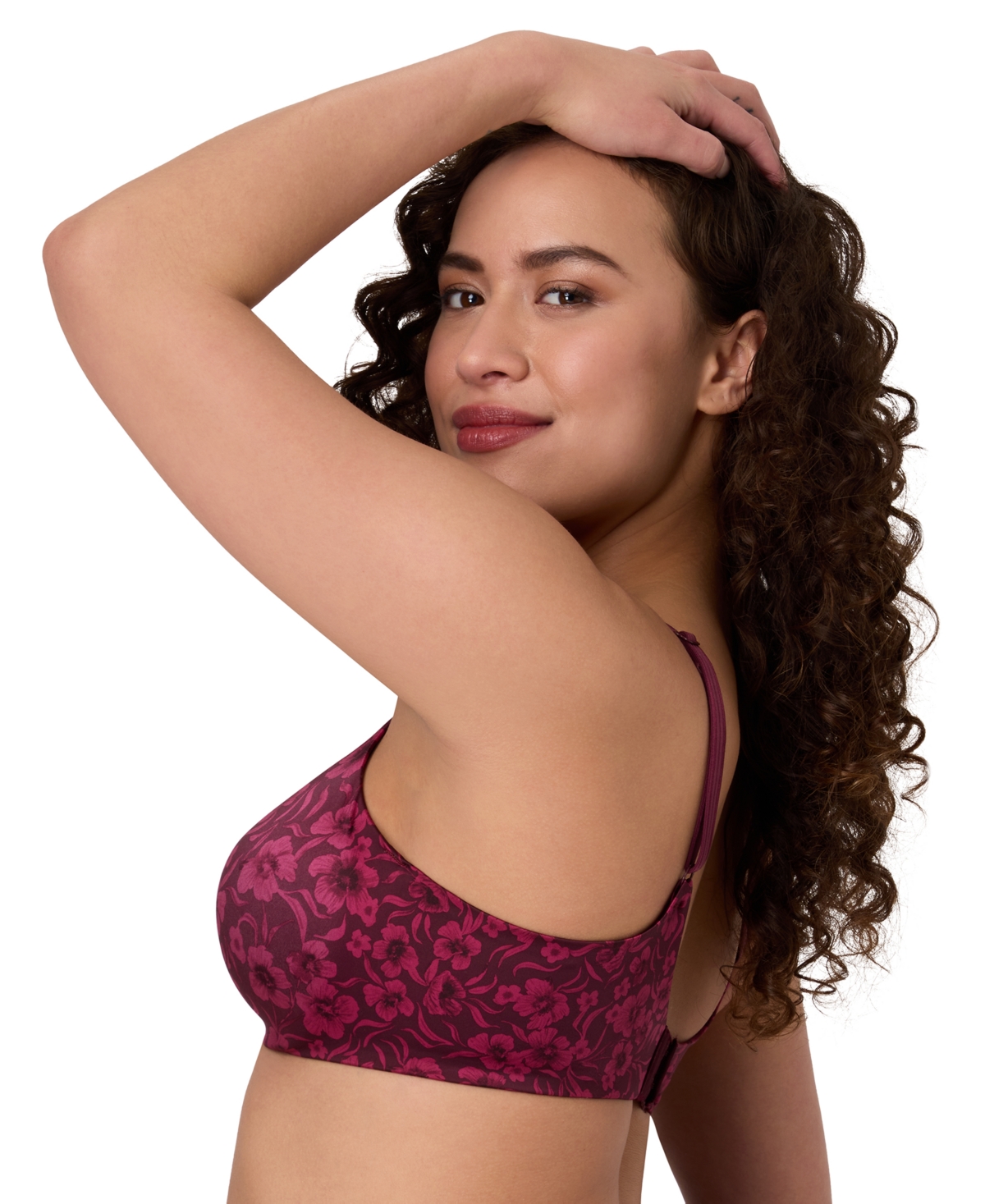Bali Women's One Smooth U Concealing And Shaping Underwire Bra 3w11 In Red