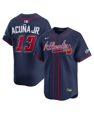 Nike - Men's Ronald Acuna Jr. Navy Atlanta Braves 2025 MLB Speedway Classic Alternate Limited Player Jersey