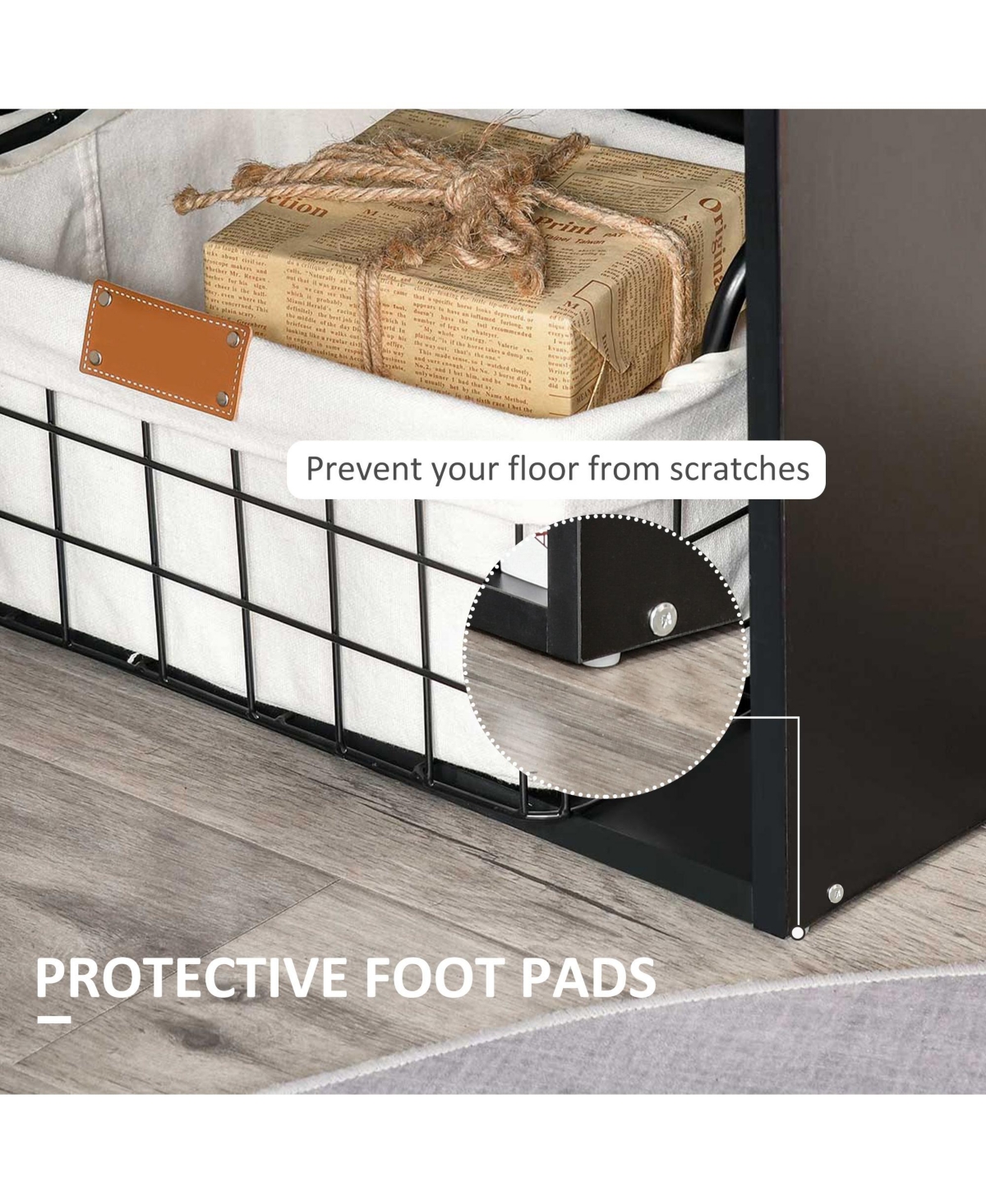 Homcom 47" Home Office Computer Desk with 6-Tier Shelves,