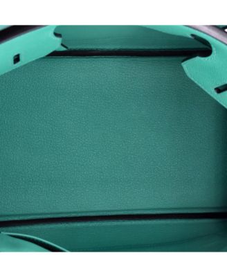 Pre-Owned Hermes Birkin 30 Handbag Green Epsom with Gold Hardware