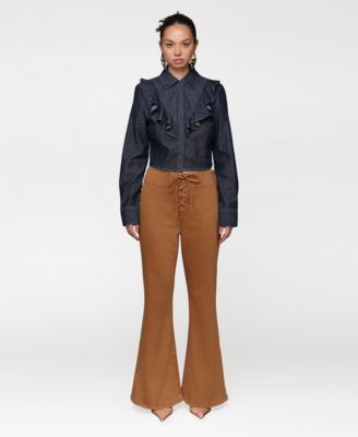 Women's Ruffle Yoke Blouse