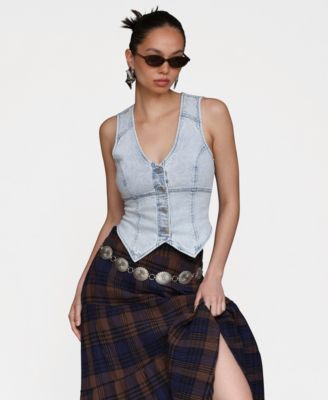 Women's Fitted Peak Hem Vest