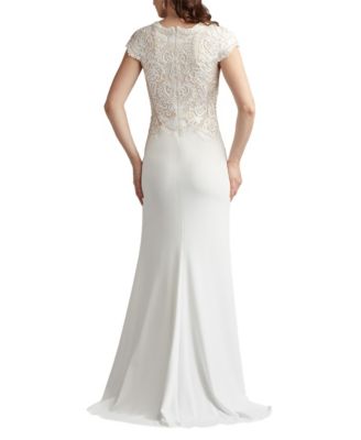 Women's Isadora Embroidered Crepe Gown