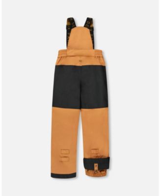 Boy Two-Piece Play Snowsuit with Contrast Jacket Brown Sugar - Toddler|Child