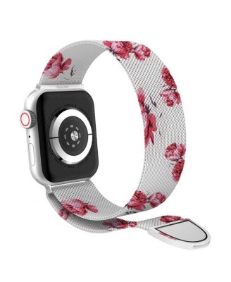 Floral Magnetic Mesh Replacement Band for Apple Watch