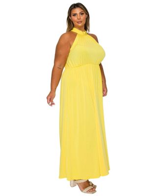 Plus Size Cassia Halter Neck Dress