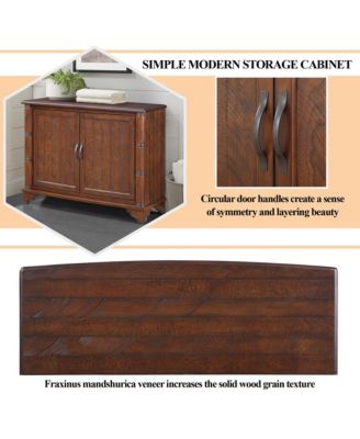 40" Bathroom Cabinet Console Table with Adjustable Storage Shelf