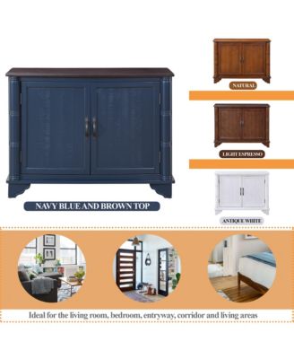 40" Bathroom Cabinet Console Table with Adjustable Storage Shelf