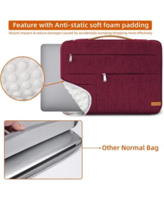 13.3 inch Laptop Sleeve Bag, Slim Shockproof Handbag, Computer Carrying Case Cover Compatible with MacBook Air/Pro,Acer Asus Dell HP Red