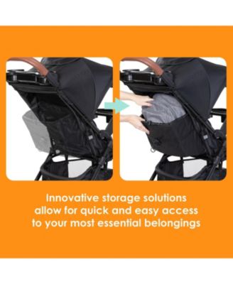 Passport Cargo Travel System (with EZ-Lift PLUS Infant Car Seat) - Black Bamboo