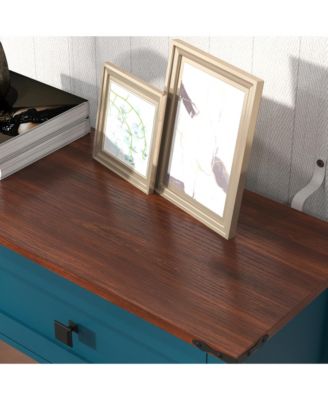 CASAINC Kitchen Cabinet Console Table with 2 Drawer and Bottom Storage Shelf