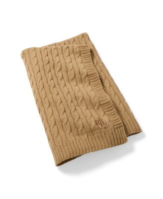 Jamie Cable-Knit Throw, 50" x 60"