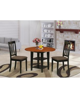 Dining Room Set Black & Cherry