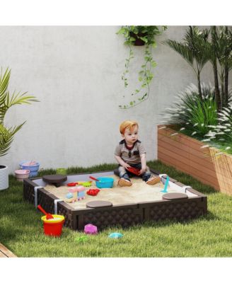 Square Kids box with Cover, 4 Seats, Bottom Liner,