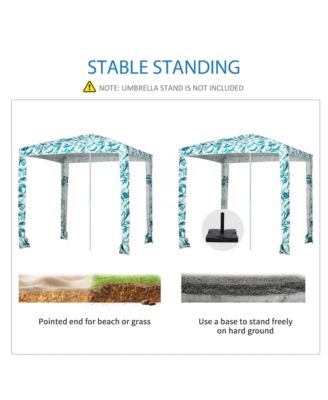 6.5' Weighted Cabana Beach Umbrella w/ bags, Carry Bag,