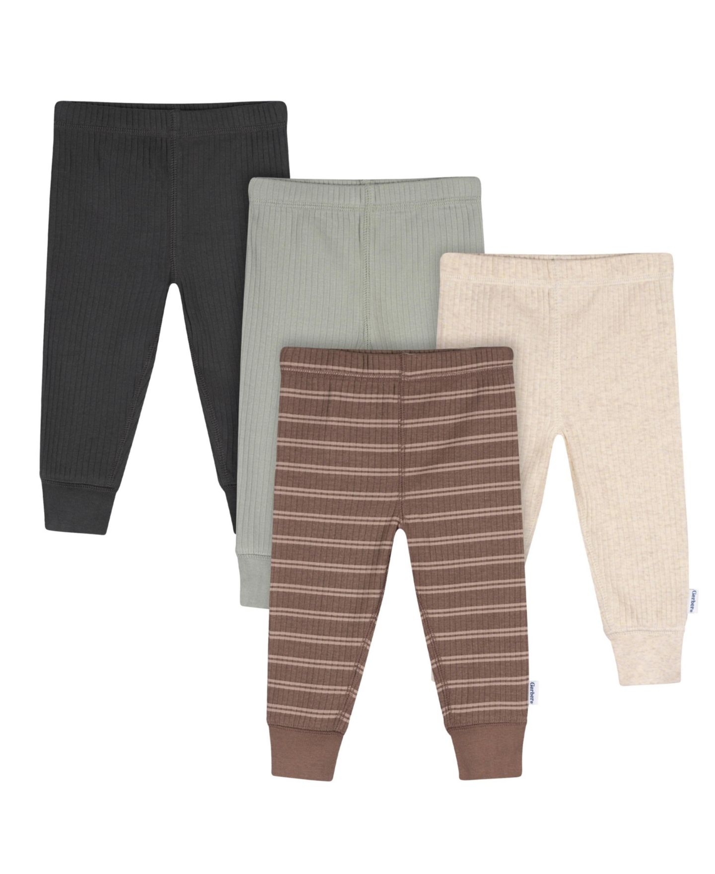 Брюки Gerber Dark Shadow Active Pants, 4-Pack для мальчиков-малышей, цвет: Тёмный теневой — фото 1