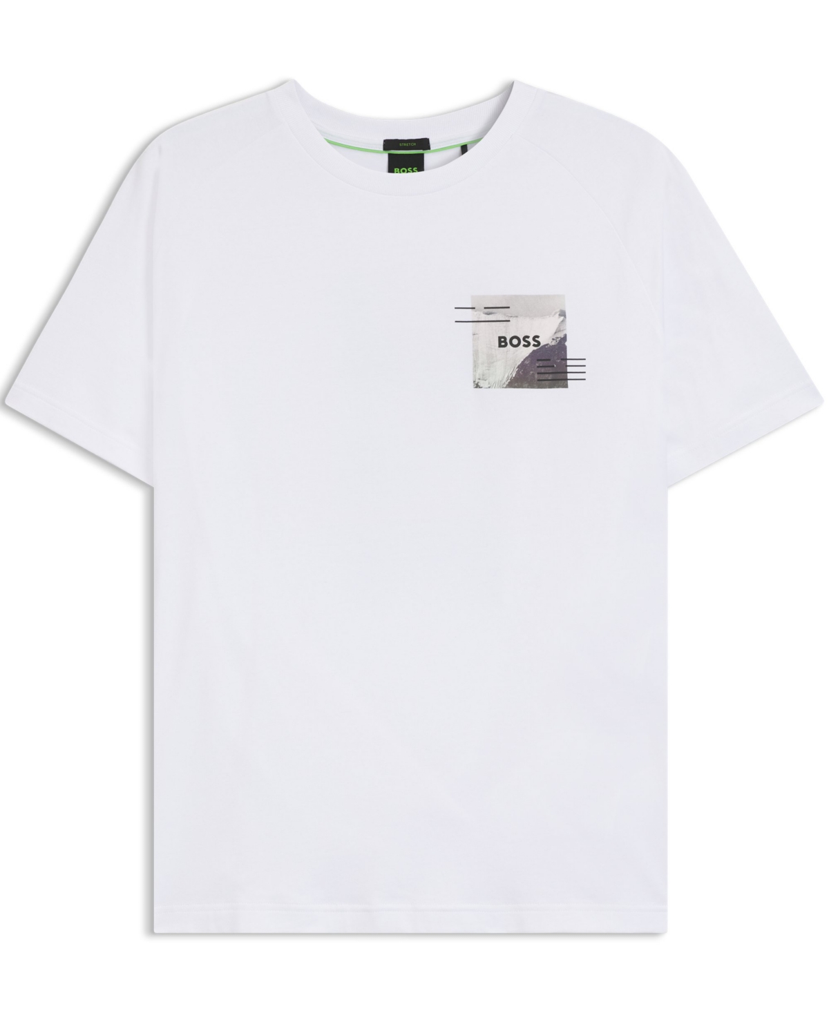 Hugo Boss Boss By  Men's Decorative Reflective Relaxed-fit T-shirt In Neutral