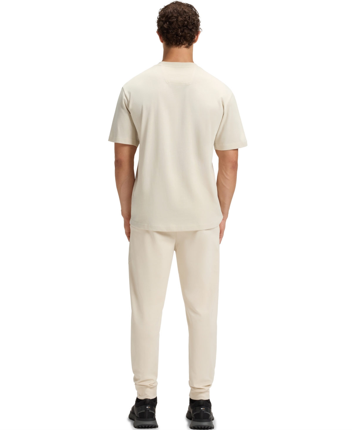 Hugo Boss Boss By  Men's Monogram Cotton-jersey T-shirt In White