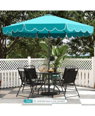10 Feet Patio Umbrella Outdoor Market Umbrella with Crank Tilt Adjustment