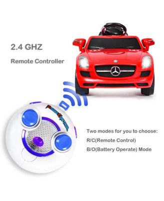 Kids Ride on Car Mercedes-Benz SLS w/ R/C Parental Remote Control MP3