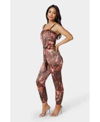 Women's Zip Front Jogger Jumpsuit