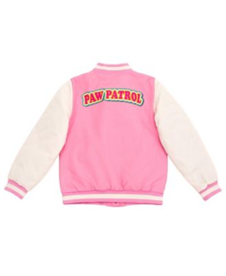 Toddler Girls Varsity Bomber Jacket to