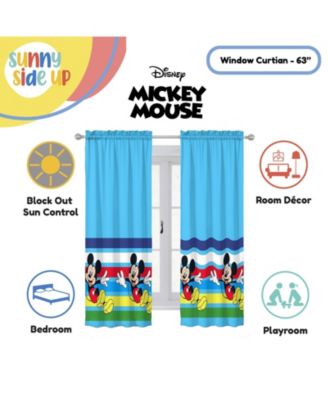 Mickey Mouse Curtains for Kids Bedroom 4-Piece Drape Set Pack of 2