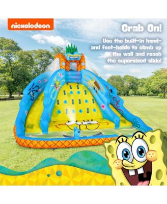 SpongeBob Ultra Climber Inflatable Water Slide with Climbing Wall, Two Slides & More