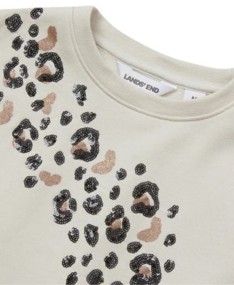 Girls Crew Neck Embroidered Sweatshirt