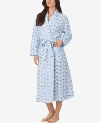 Women's Long Sleeve Diamond Quilt Ballet Wrap Robe