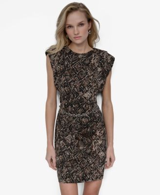 Women's Short Sleeve Crew Neck Sheath Dress