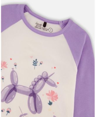 Toddler Girls Jersey Raglan Sleeve Tee Lavender - Toddler|Child