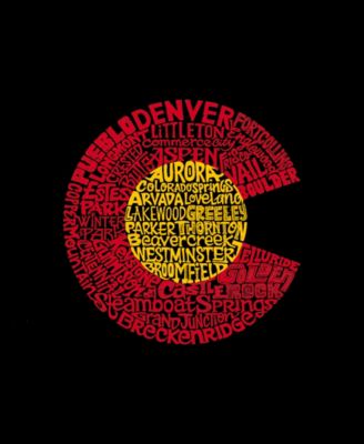 Plus Size Colorado Word Art V-Neck T-Shirt