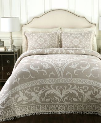 Gabriella Linen-Colored Queen Bedspread - Quilts & Bedspreads - Bed ...