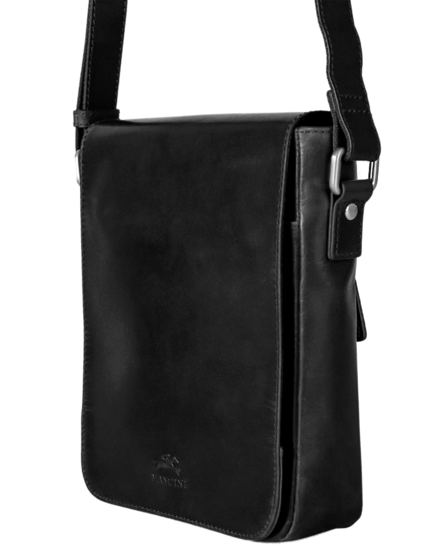Мужская сумка Mancini On-the-Go Leather Crossbody, цвет: Чёрный — фото 3