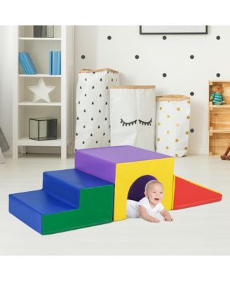 Toddler Climb and Crawl Activity Playset Blocks w/ Waterproof PU Cover EPE Foam