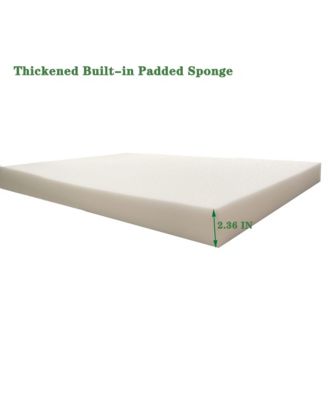 75 Inch Blue Striped Chaise Lounge Cushion Set with Removable Covers