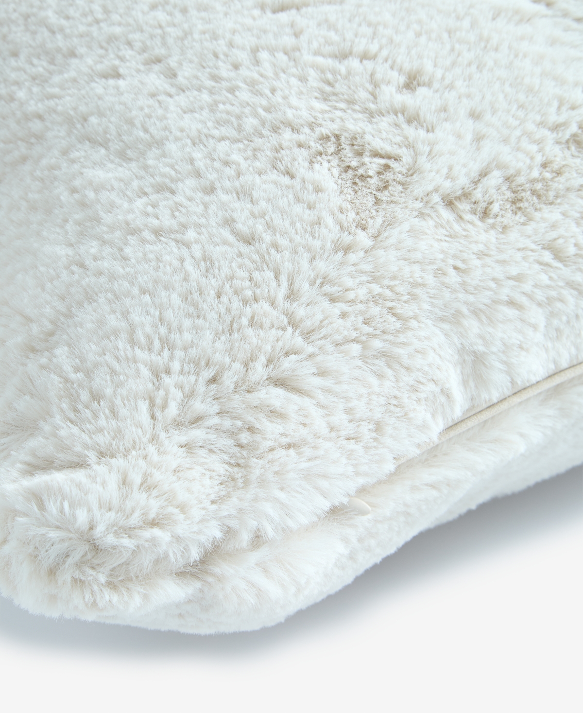 Hotel Collection Double-sided Faux-fur Decorative Pillow, 20" X 20" In Neutral