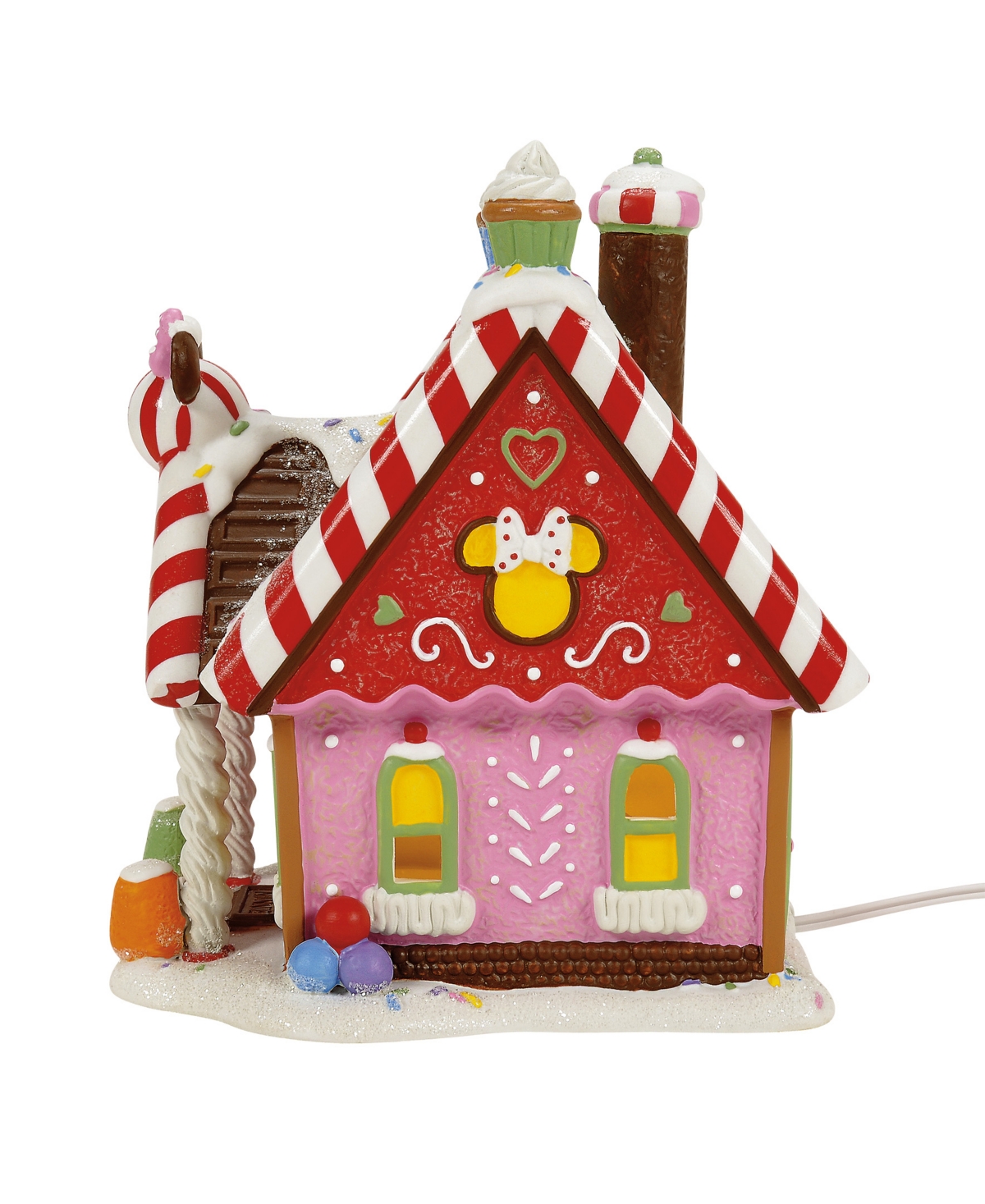Department Five Minnie's Peppermint Villa Lit Building In Red